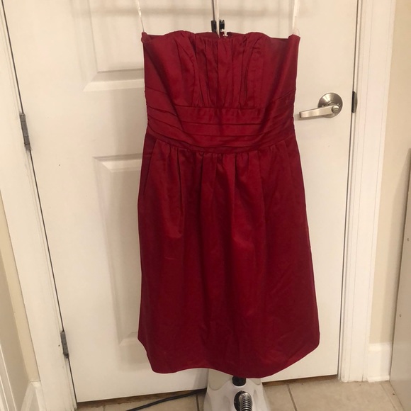 David's Bridal Dresses & Skirts - David’s Bridal Red Strapless Cocktail Dress